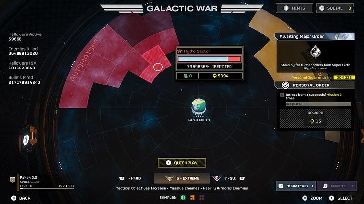 Helldivers 2: Galactic War Map and Major Orders Status Explained 